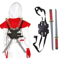 Dobbelt Samuraisverd Ryggsett