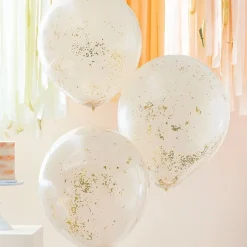 Dobbeltlags Konfetti Ballonger Ferskenfarge