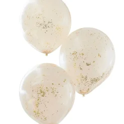 Dobbeltlags Konfetti Ballonger Ferskenfarge