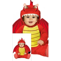 Drage Babykostyme Rød