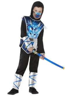 Drage Ninja Barnekostyme Blå