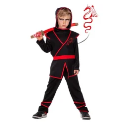 Drage Ninja Barnekostyme Rød