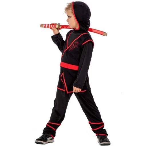Drage Ninja Barnekostyme Rød