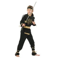 Drage Ninja Barnekostyme Gull