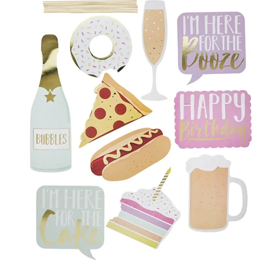 Eat Drink Party Selfie Props