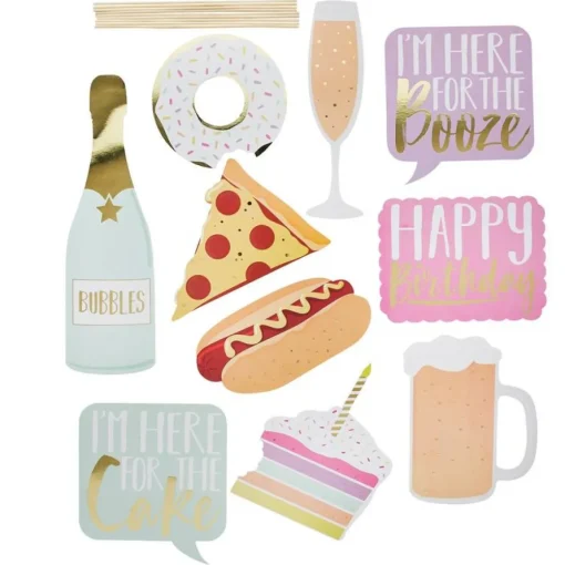 Eat Drink Party Selfie Props