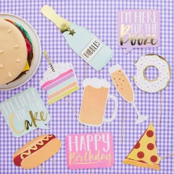Eat Drink Party Selfie Props