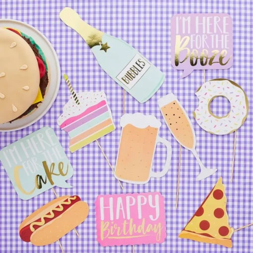 Eat Drink Party Selfie Props