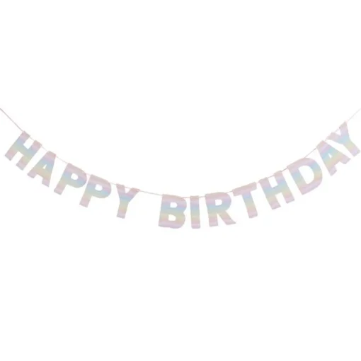 Eco Happy Birthday Hengepynt Multifarget Pastell