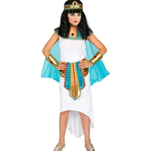 Egyptisk Dronning Barnekostyme Turkis