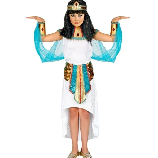 Egyptisk Dronning Barnekostyme Turkis