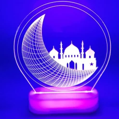 Eid Måne & Moské LED Skilt