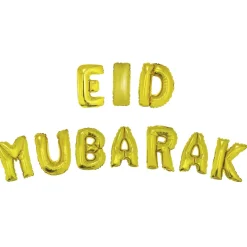 Eid Mubarak Folieballonger Gull