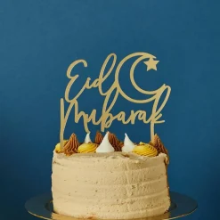 Eid Mubarak Kakepynt Akryl