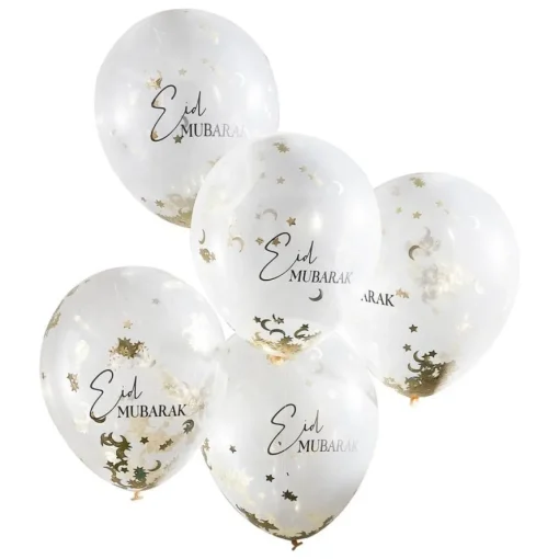 Eid Mubarak Konfetti Ballonger