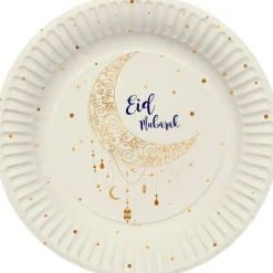Eid Mubarak Måne Papptallerkener