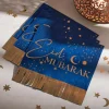 Eid Mubarak Servietter Marineblå og Gull