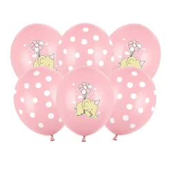 Elefant Ballonger Lyserosa