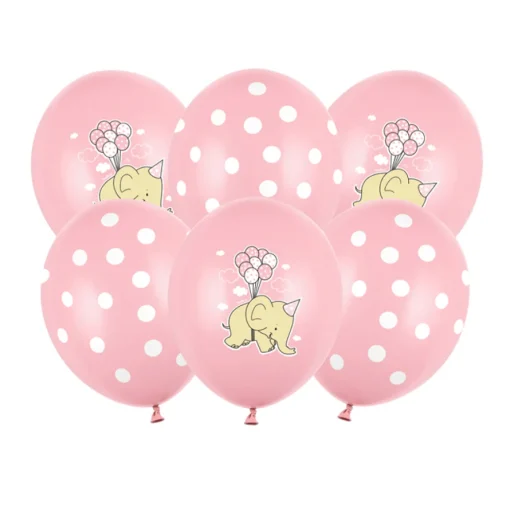 Elefant Ballonger Lyserosa