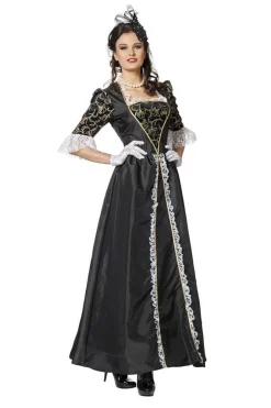 Elegant Svart Markise Kostyme