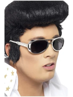 Elvis® 70-talls Solbriller Sølv