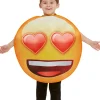 Emoji Hjerteøyne Barnekostyme