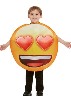 Emoji Hjerteøyne Barnekostyme