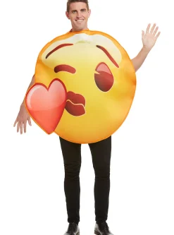 Emoji Kyss Smiley Kostyme