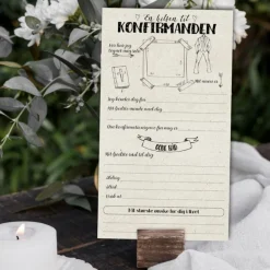 En Hilsen Til Konfirmanden Dreng