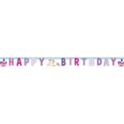 Enhjørning Happy Birthday Girlander