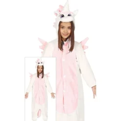 Enhjørning Lyserosa Onesie Barnekostyme
