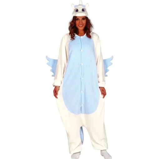 Enhjørning Onesie Kostyme Blå