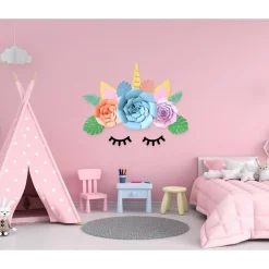 Enhjørning Papirdekorasjon DIY