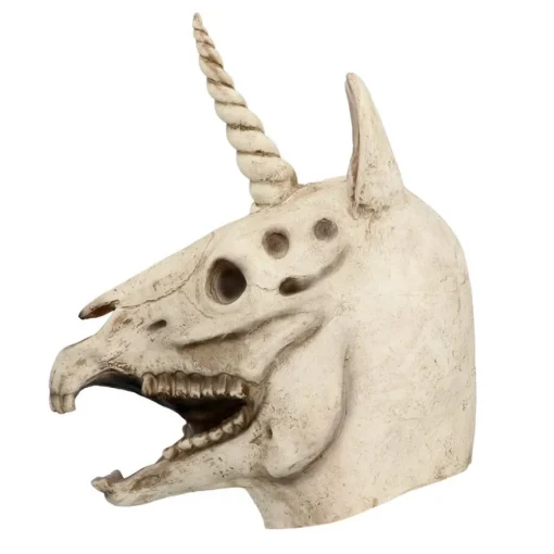 Enhjørning Skjelett Maske