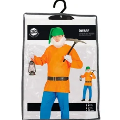 Eventyrdverg Kostyme Oransje