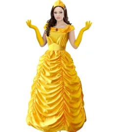 Eventyrlig Prinsesse Belle Kostyme