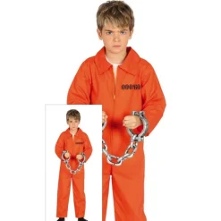 Fangedrakt Barnekostyme Oransje