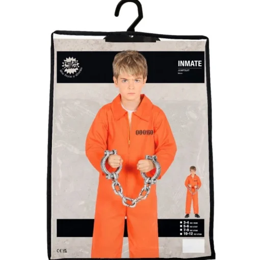 Fangedrakt Barnekostyme Oransje