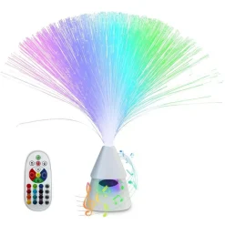 Fiberoptisk UFO Lampe & Høyttaler