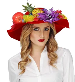 Filt Sommerhatt Rød