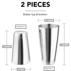 Final Touch® Boston Cocktail Shaker
