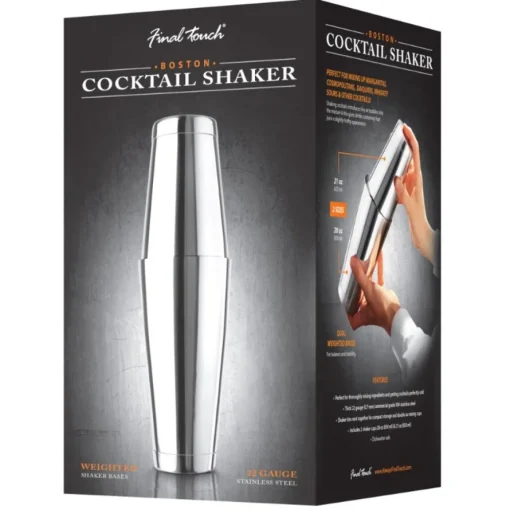 Final Touch® Boston Cocktail Shaker