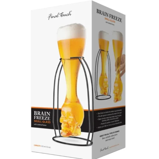 Final Touch® Brain Freeze Hodeskalle Ølglass