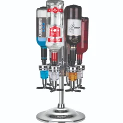 Final Touch® Roterende LED Flaskeholder til 6 Flasker