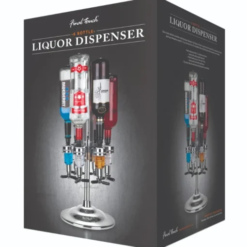 Final Touch® Roterende LED Flaskeholder til 6 Flasker