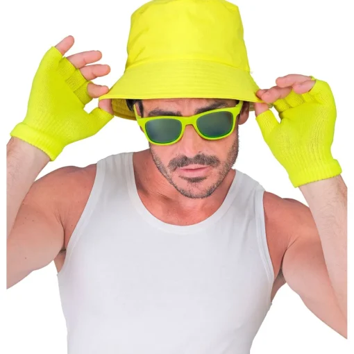 Fingerløse Hansker Neongul