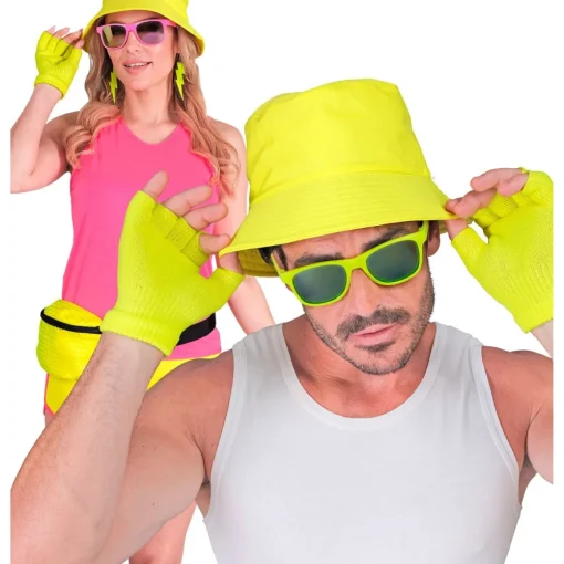 Fingerløse Hansker Neongul