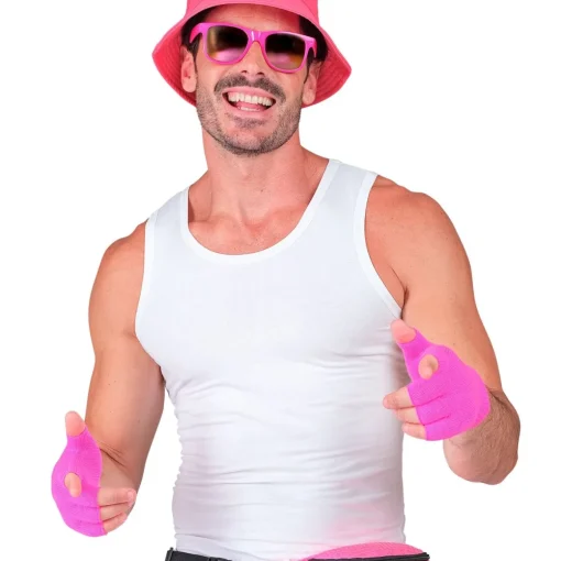 Fingerløse Hansker Neonrosa