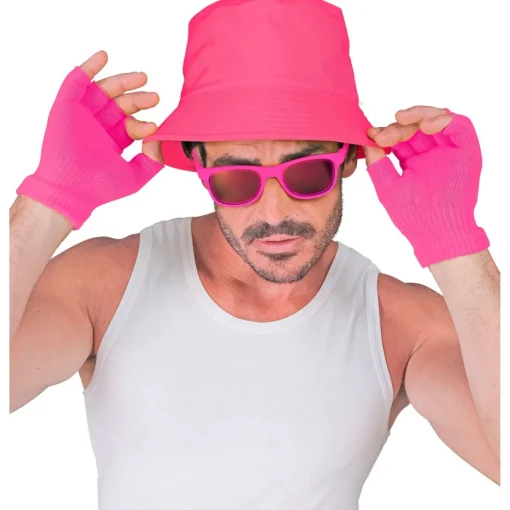 Fingerløse Hansker Neonrosa