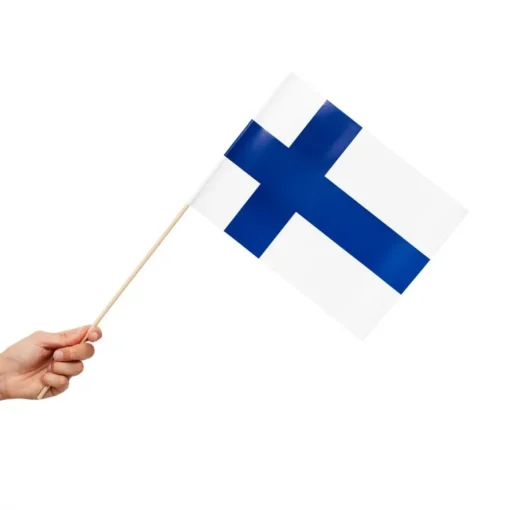 Finland Flagg på Pinne